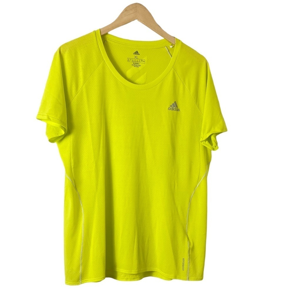 adidas Women's Neon Yellow Muscle Tee